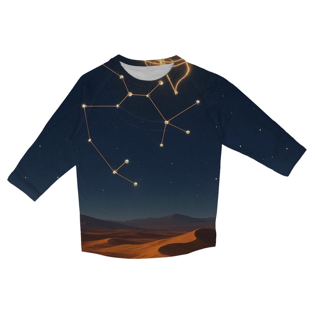 Sagittarius Archer Horizon Map stylish quarter sleeve tops