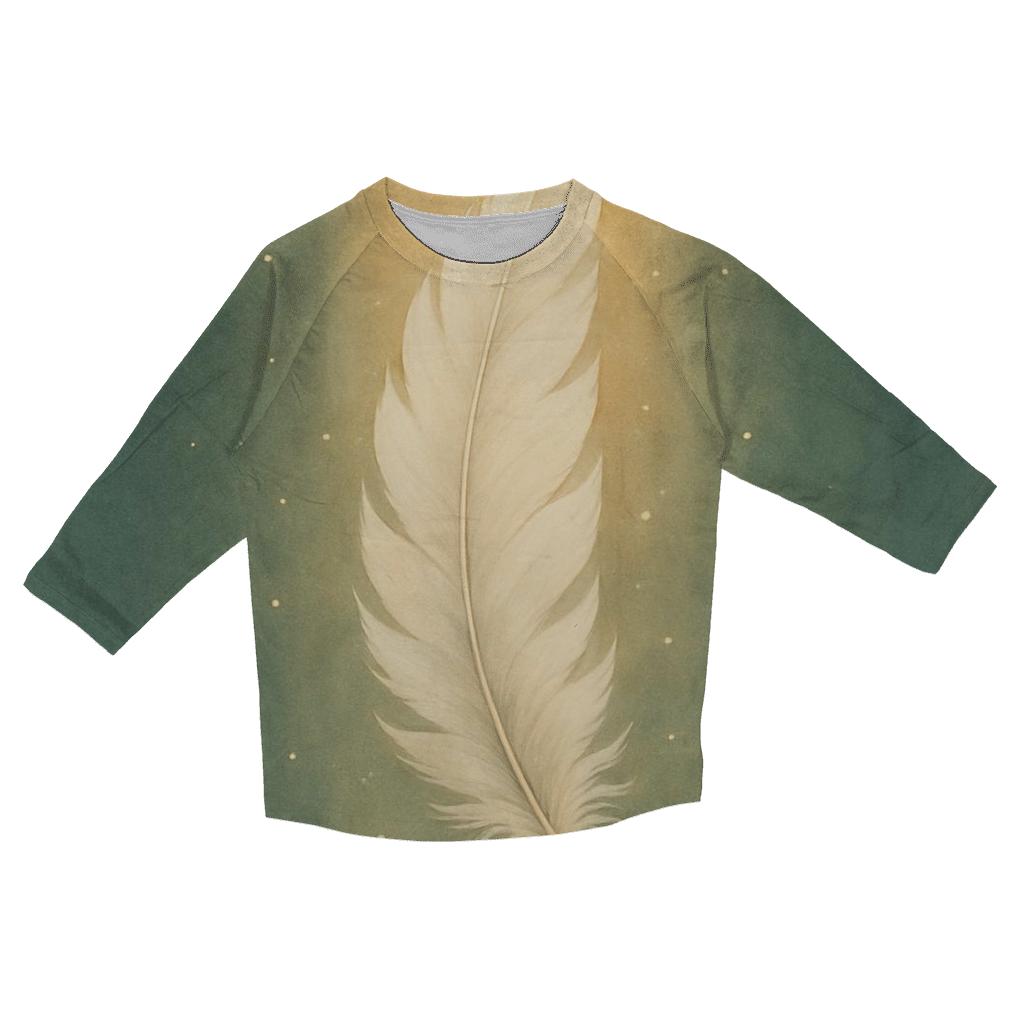 Feathered Light Descent personalized 3/4 sleeve tees