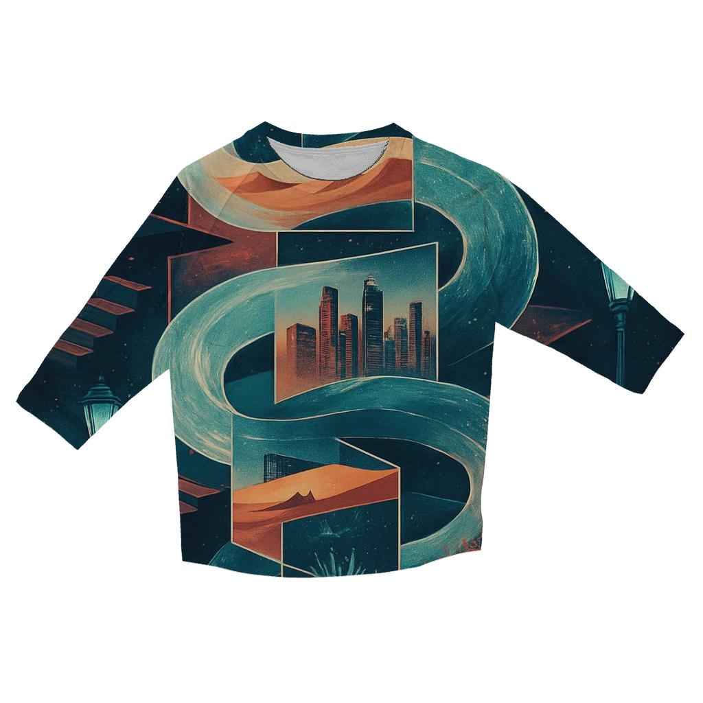 Serpent Of Shuffled Realities fashion 3/4 sleeve shirts