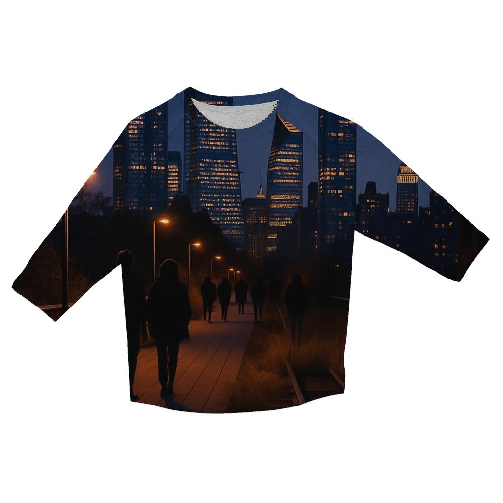 Hudson Yards High Line Twilight View stylish quarter sleeve tops