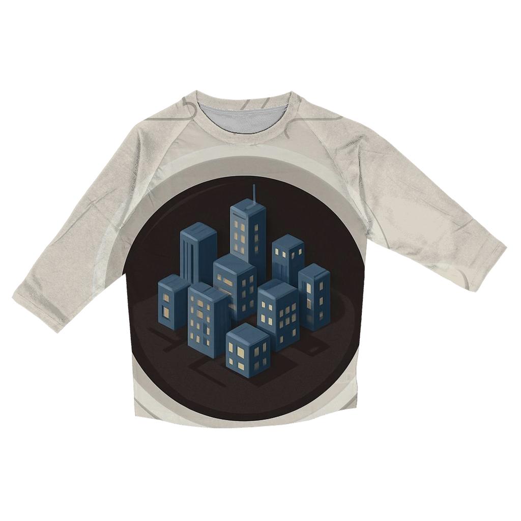 City In A Coffee Cup custom 3/4 sleeve shirts