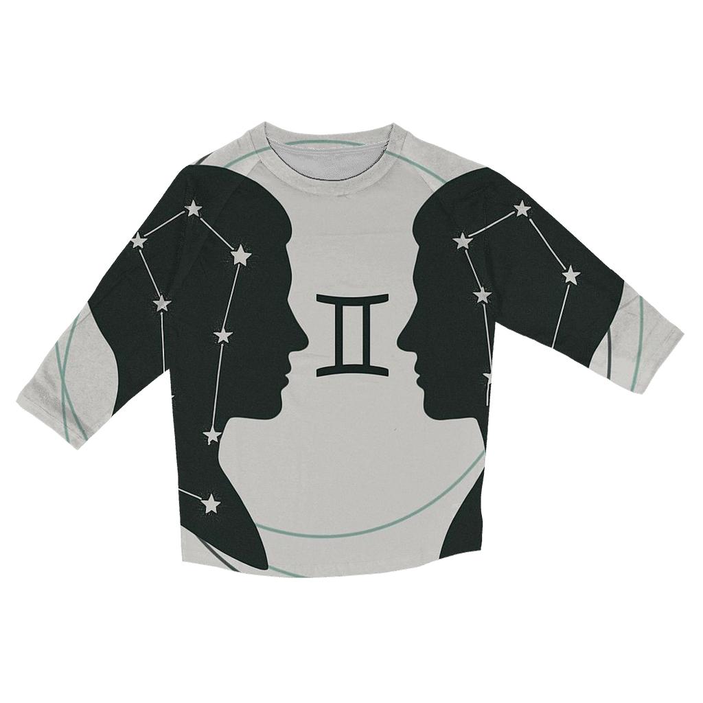 Gemini Twin Orbit Diagram casual three quarter sleeve shirts