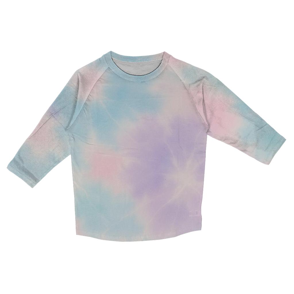 Pastel Nebula Crumple Field casual three quarter sleeve shirts