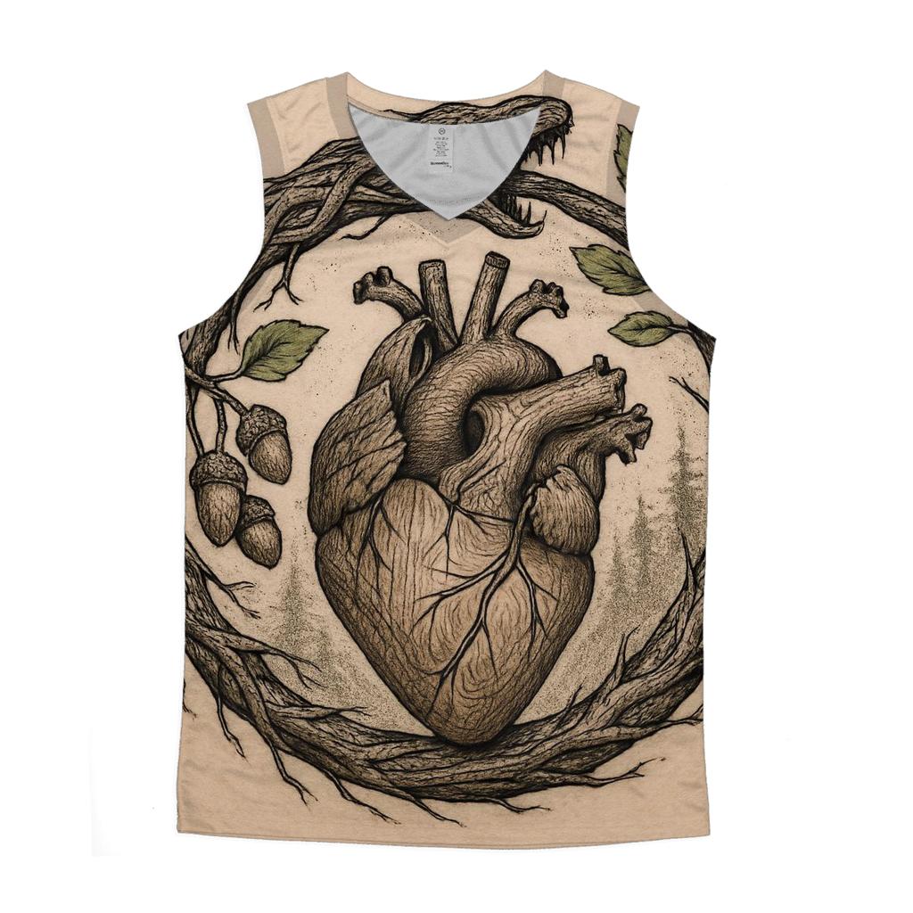 Forest Heart Rooted Ouroboros sports performance tank tops