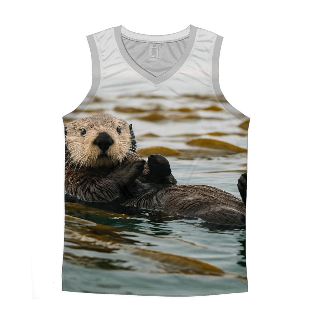 Kelp Forest Glide Sea Otter designer workout tanks