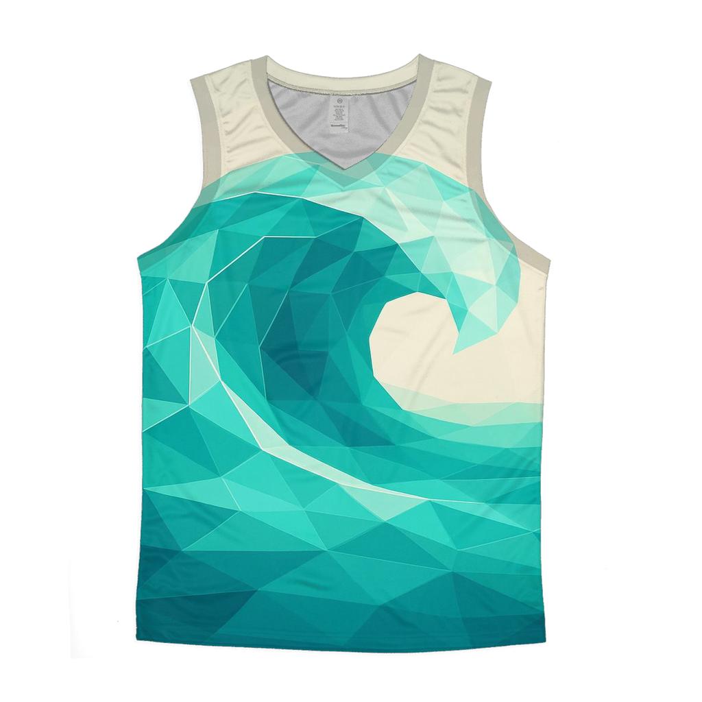 Geometric Ocean Fractals designer workout tanks