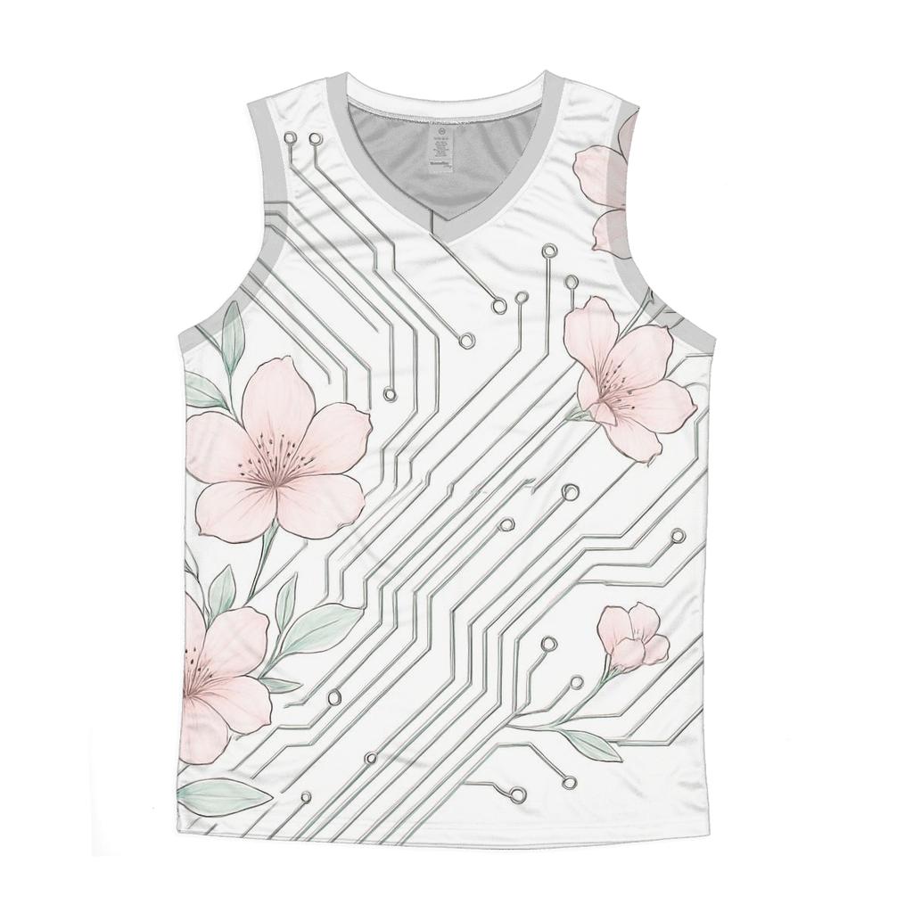 Floral Circuit Harmony custom tank tops