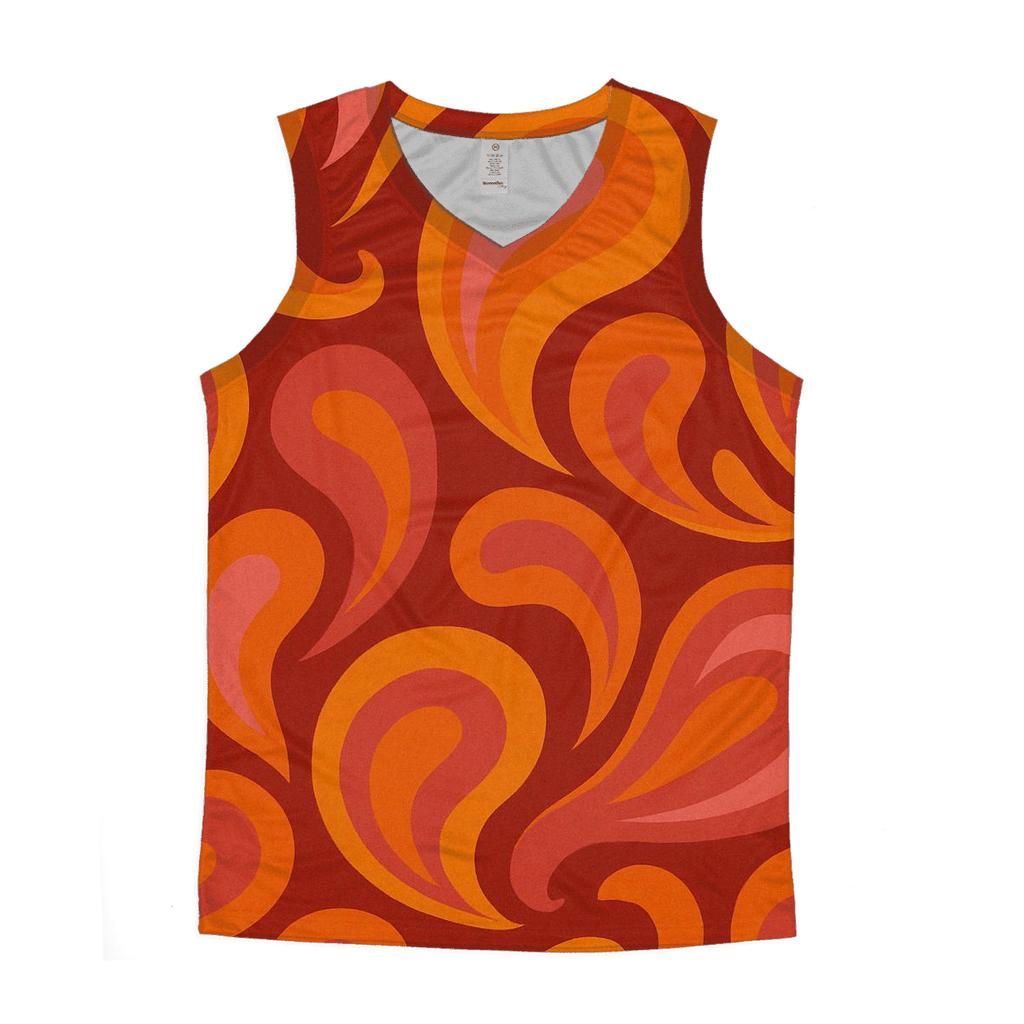 Paisley Dance Floor Swirl designer workout tanks