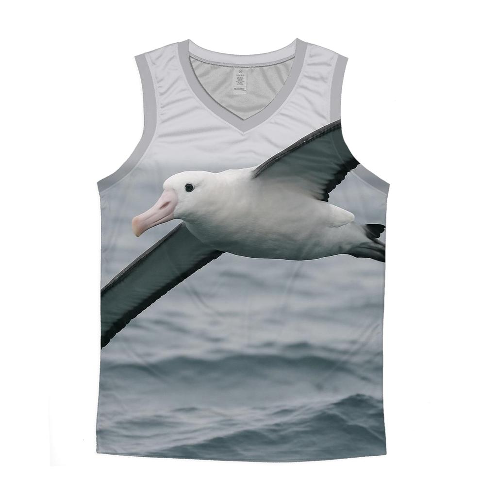 Pelagic Arc Wandering Albatross trendy fitted tank tops