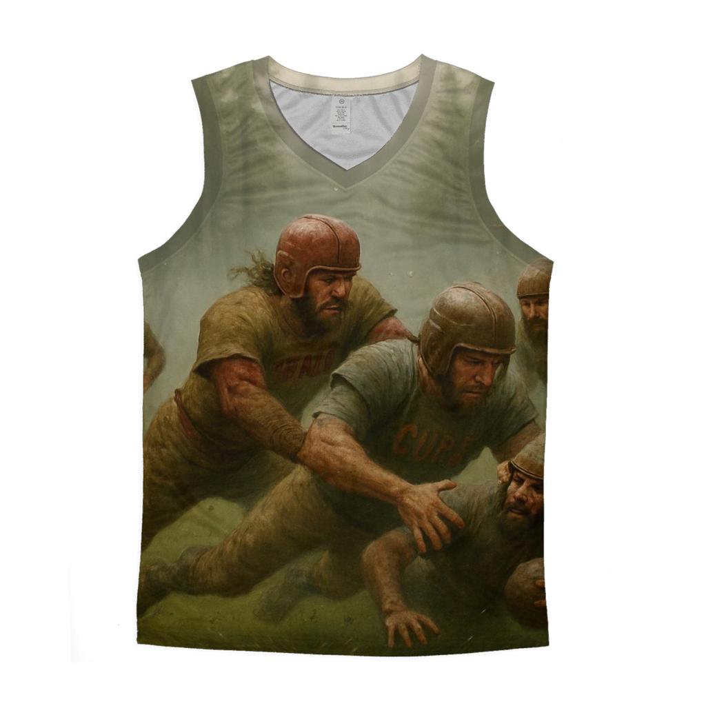 Forest Mist Gridiron Braves Against Cubs custom tank tops