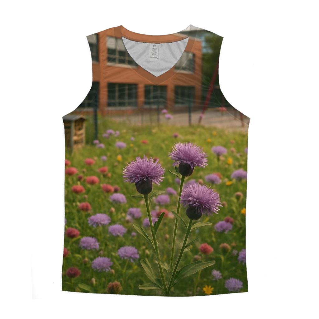 Bee Meadow Behind Urban School casual summer tank tops
