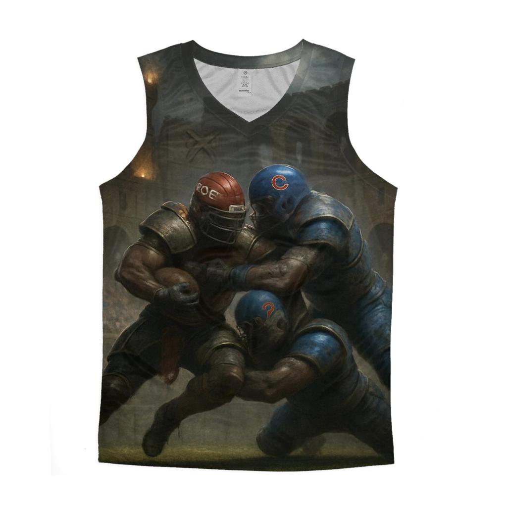 Stadium Of Echoes Braves And Cubs Clash graphic print tank tops