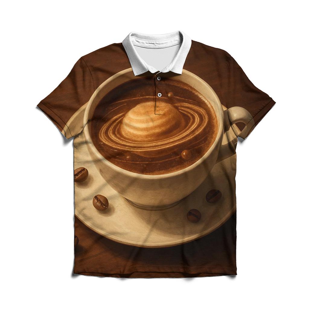 Midnight Crema Orbit premium cotton polo shirts