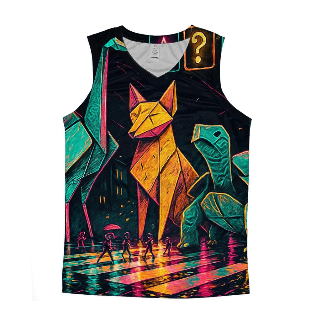 Origami Guardians Of The Crosswalk casual summer tank tops
