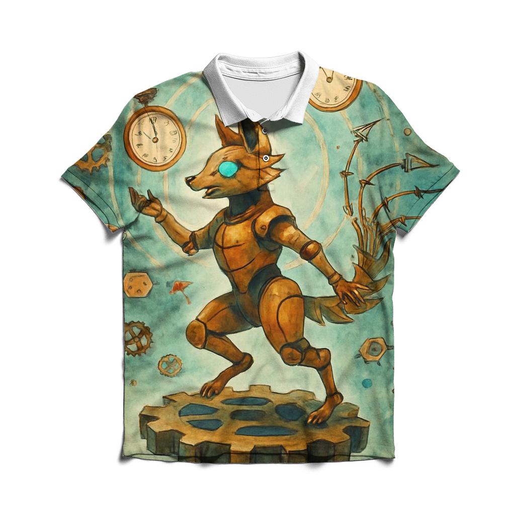 Chaotic Clockwork Menagerie casual sports polo shirts