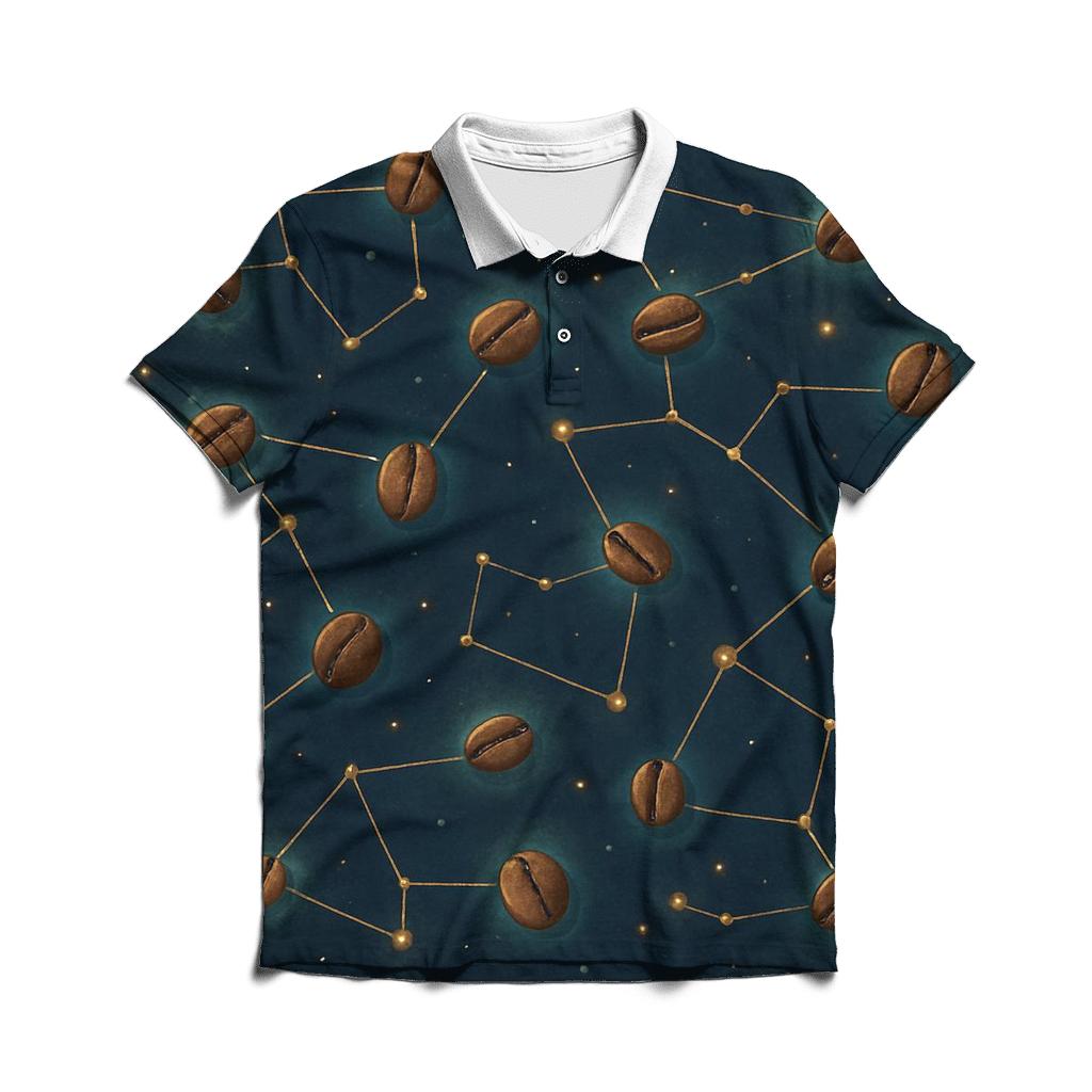 Bean Constellation Map personalized polo shirts