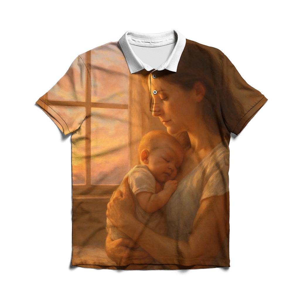 A Mothers Heart As The First Sunrise classic pique polos