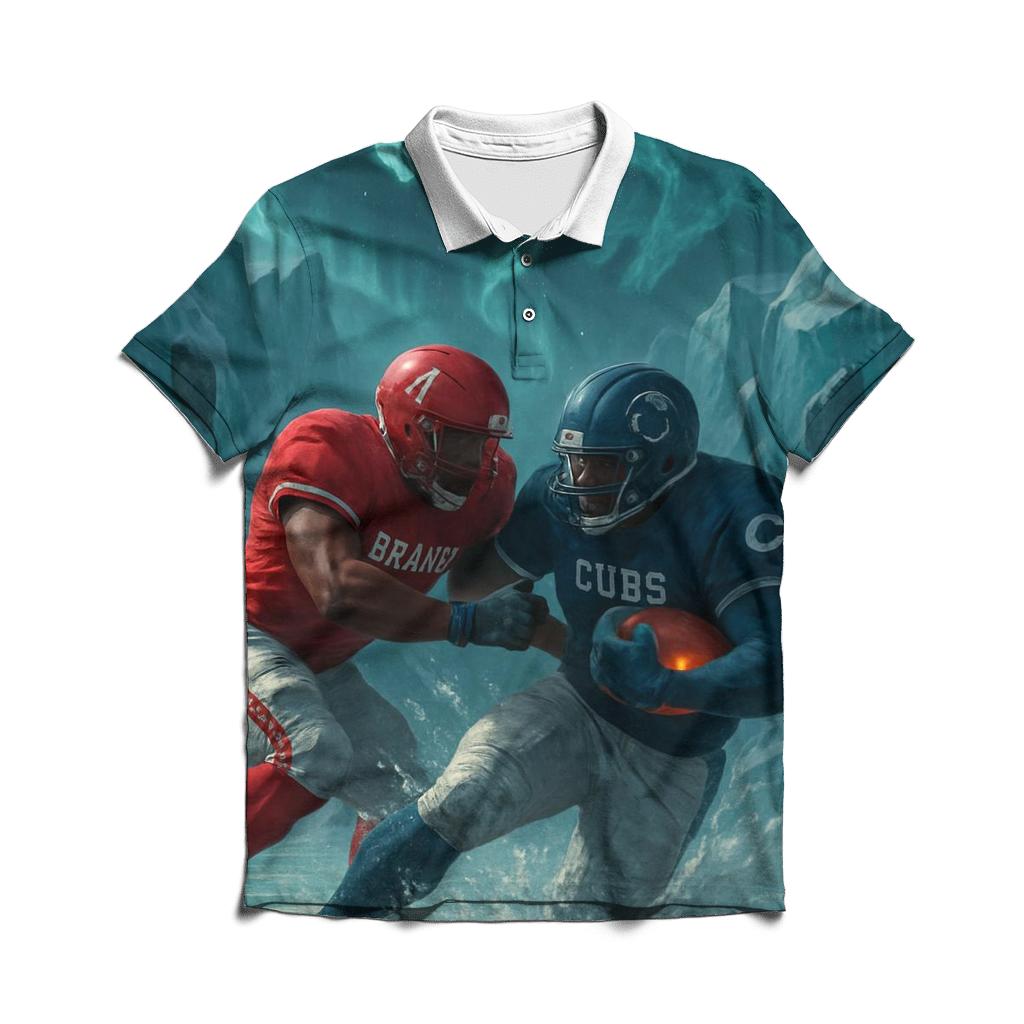 Frozen Meteor Field Braves Vs Cubs Showdown designer slim fit polos