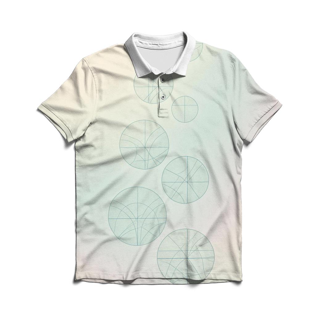 Harmony Circles Rising premium cotton polo shirts