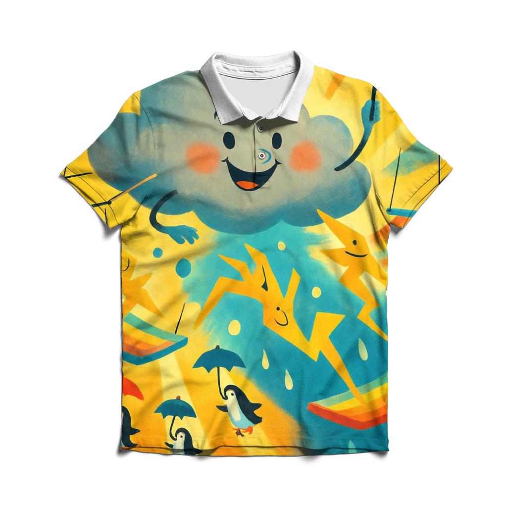 Laughing Thundercloud Circus casual sports polo shirts