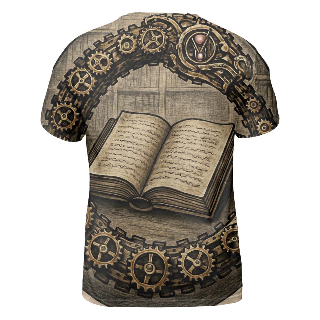 Clockwork Library Ouroboros designer pattern shirts