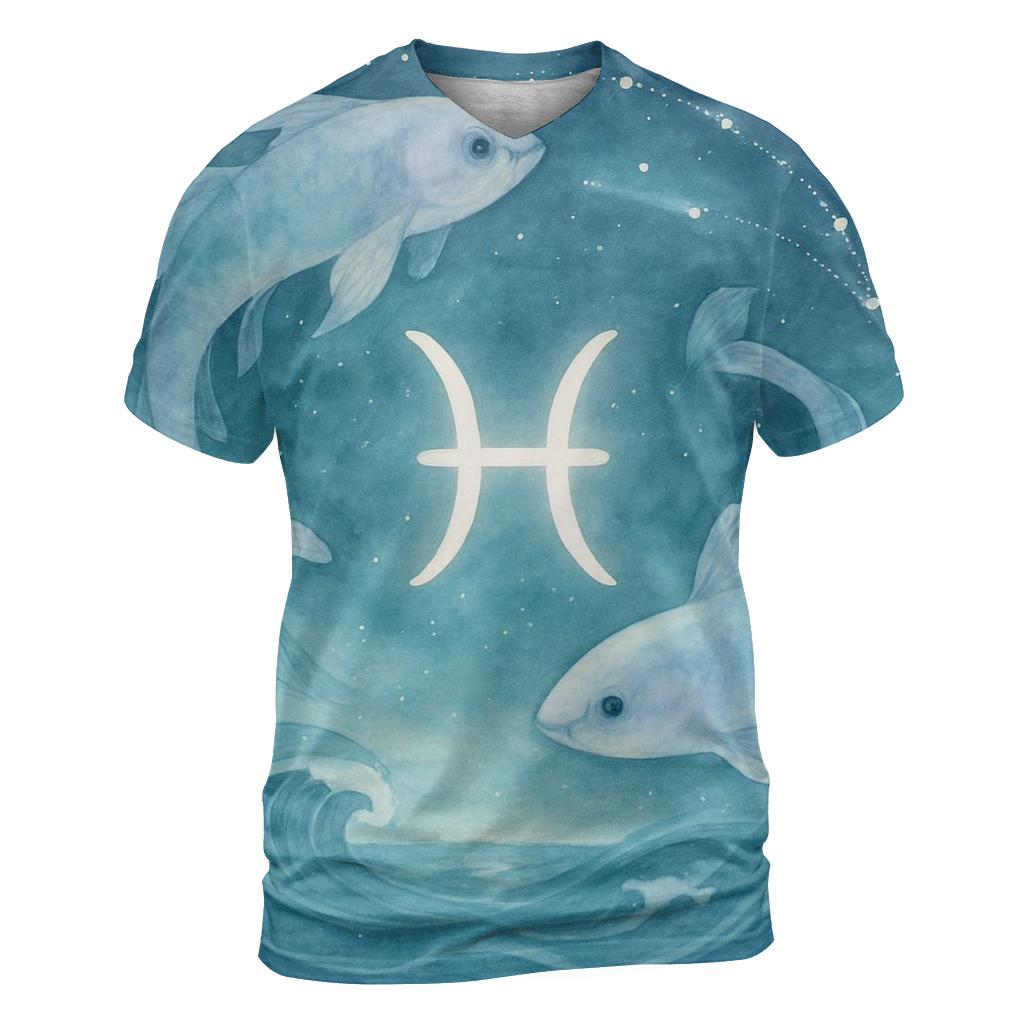 Pisces Tidal Constellation Dream personalized full print shirts