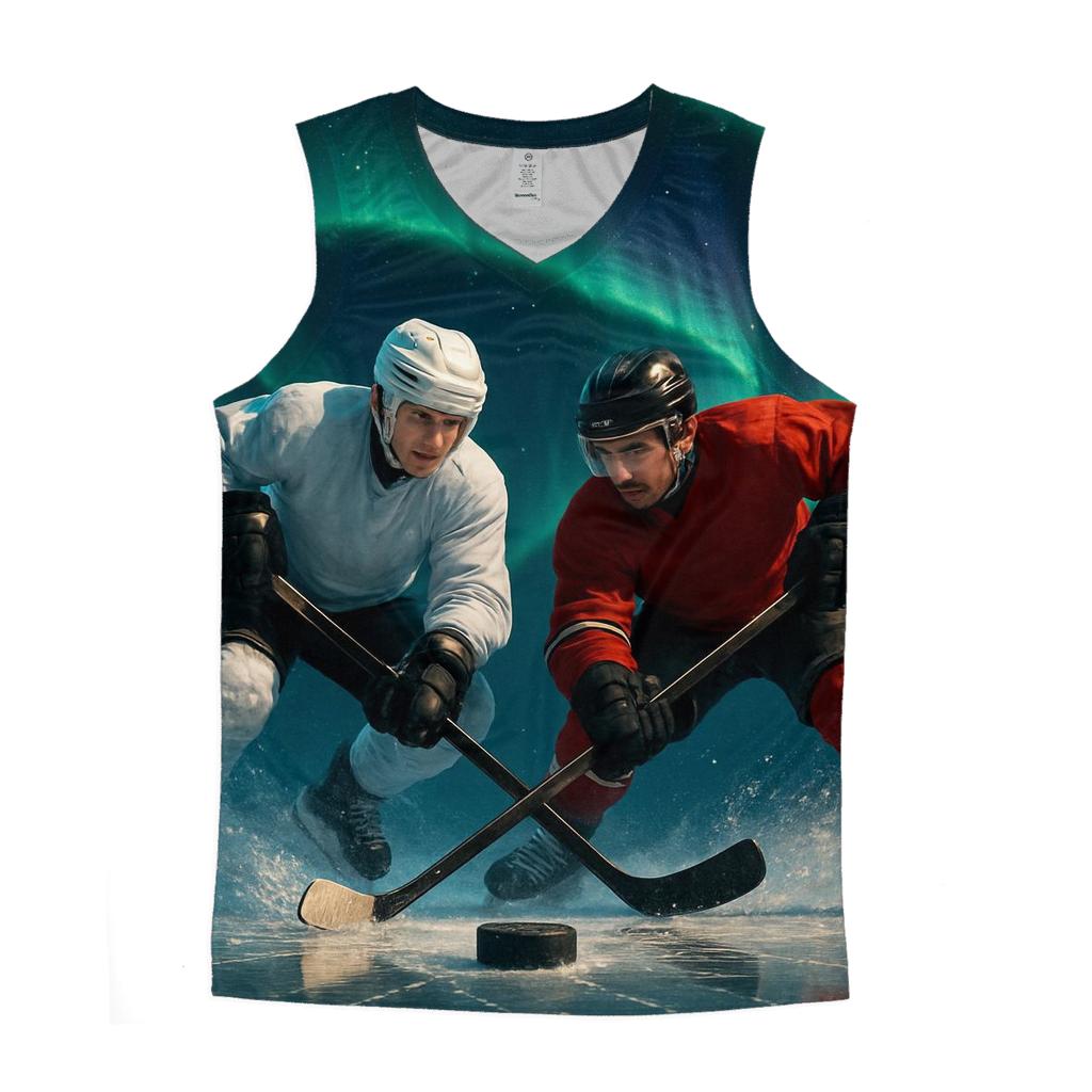 Aurora Ice Hockey Clash sports performance tank tops
