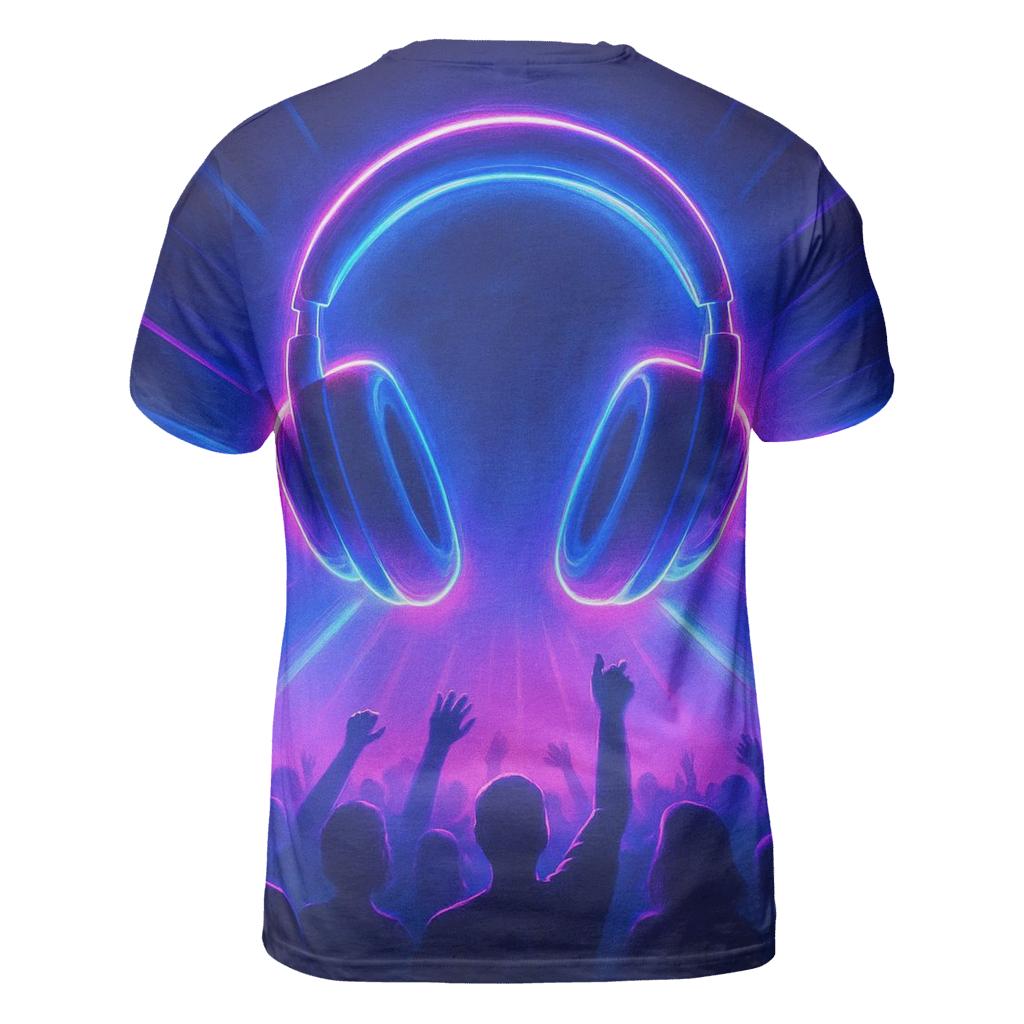 Holographic Headphone Halo trendy printed shirt styles