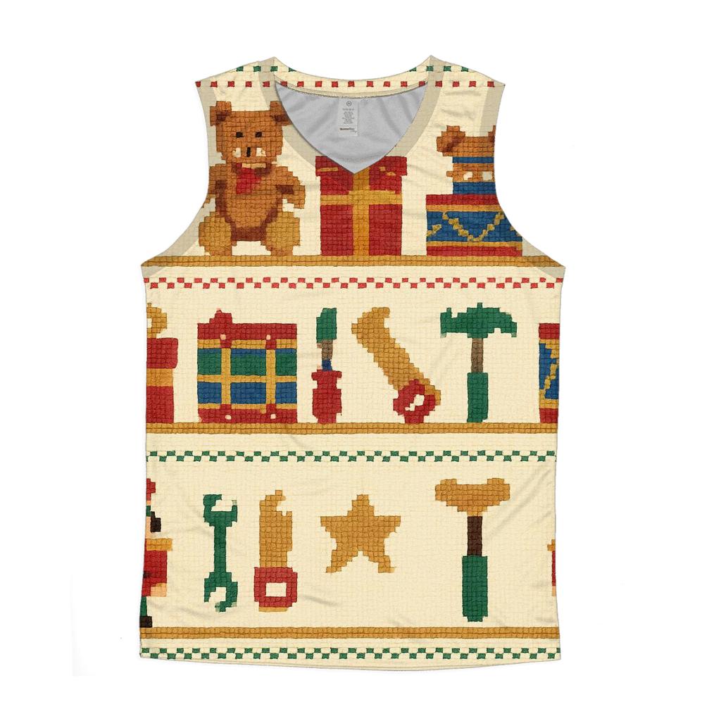 North Pole Toy Workshop Rows Design designer workout tanks