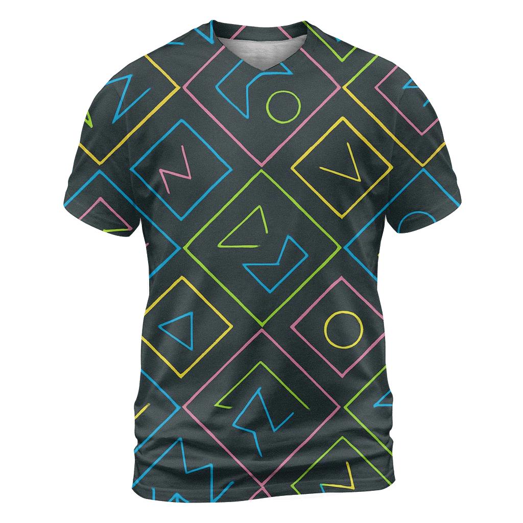 Retro Arcade Floor Tiles personalized full print shirts