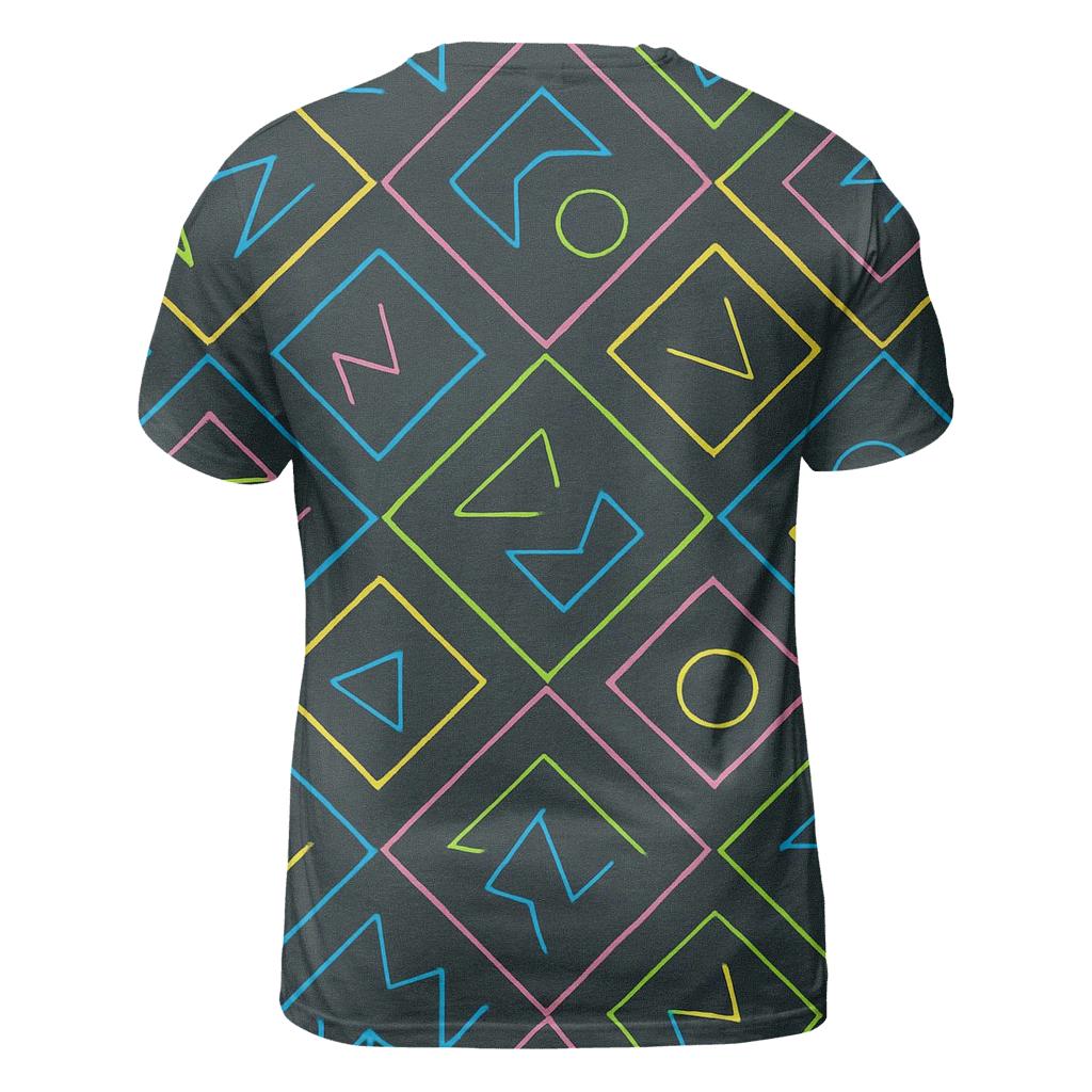 Retro Arcade Floor Tiles personalized full print shirts