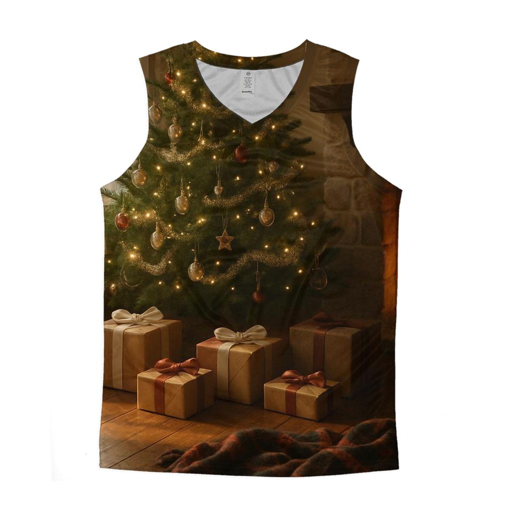 Christmas Morning Tree Glow designer workout tanks