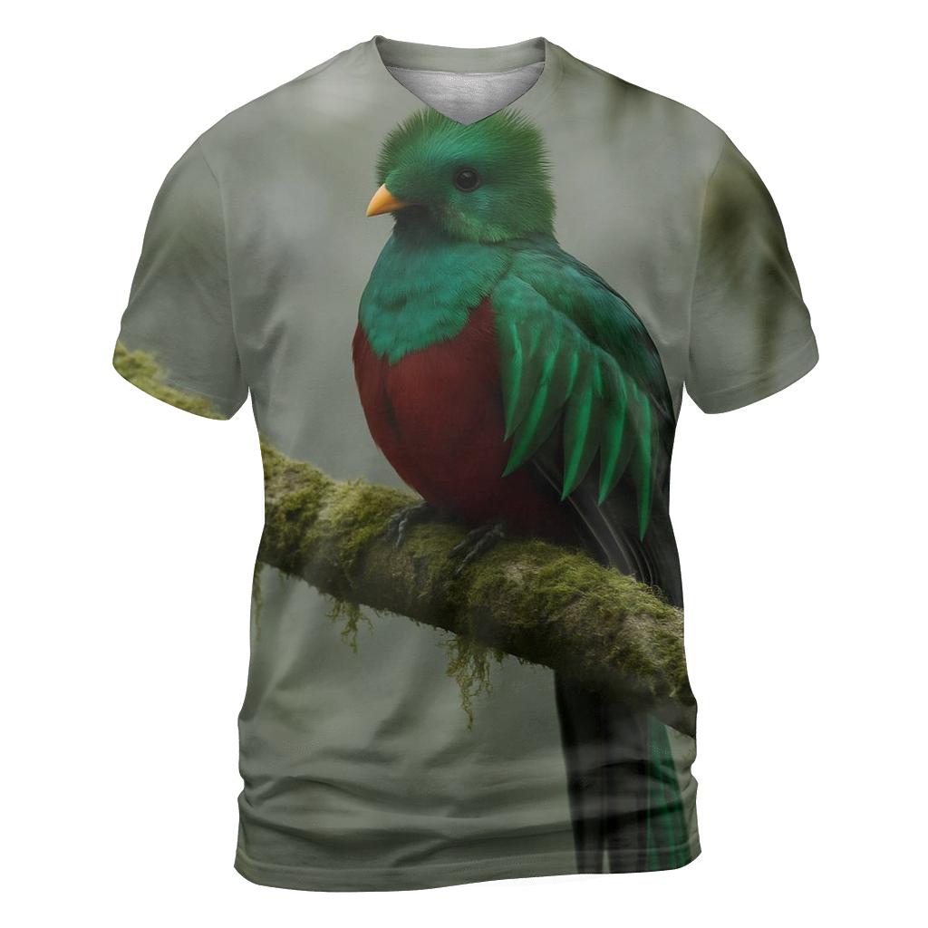 Cloud Forest Pause Resplendent Quetzal statement graphic shirts
