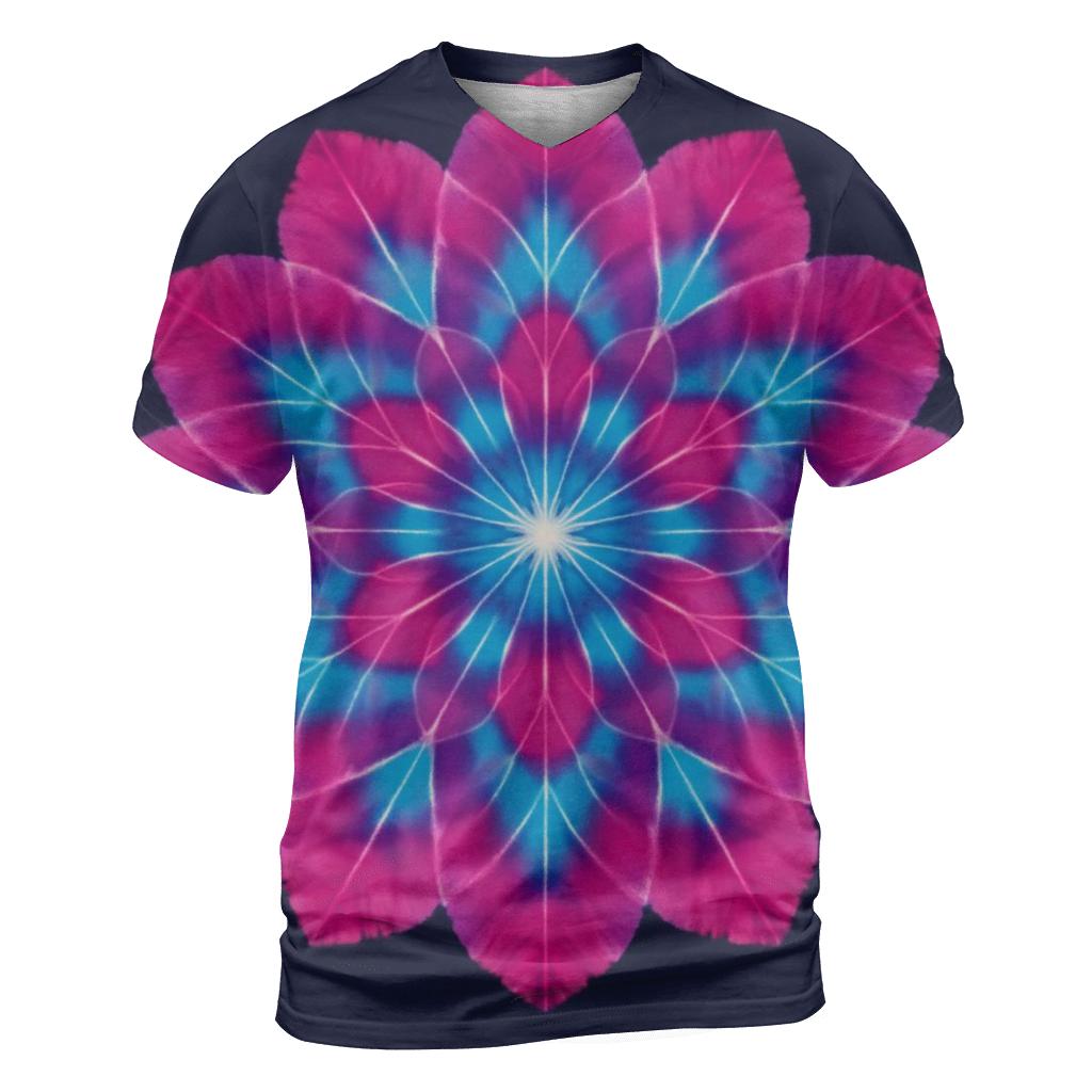 Magenta Cyan Mandala Galaxy custom all-over print shirts