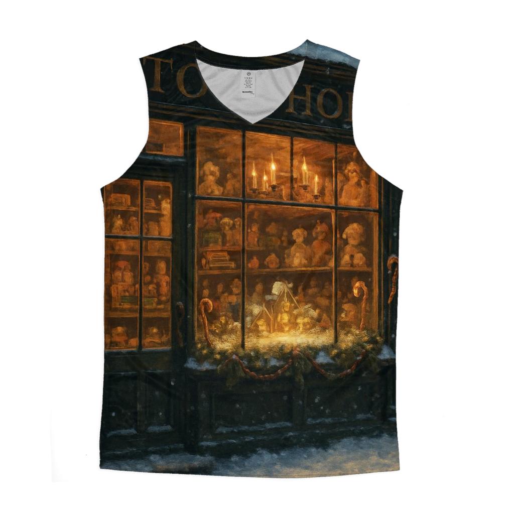 Vintage Toy Shop On Christmas Eve casual summer tank tops