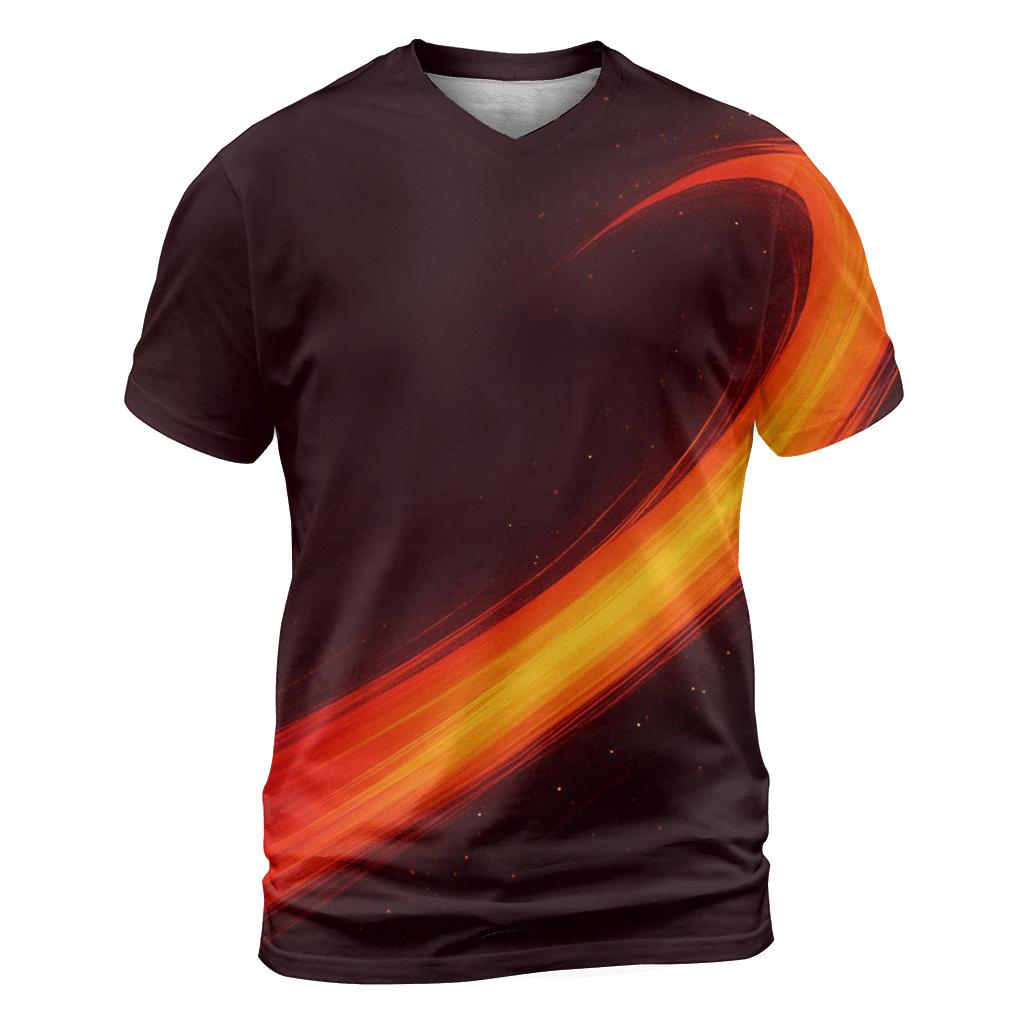 Solar Flare Ribbon creative print fashion shirts