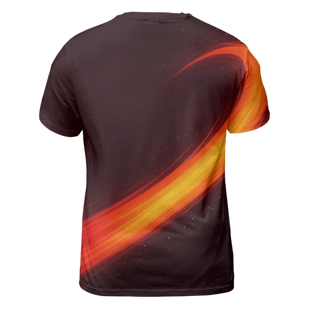 Solar Flare Ribbon creative print fashion shirts