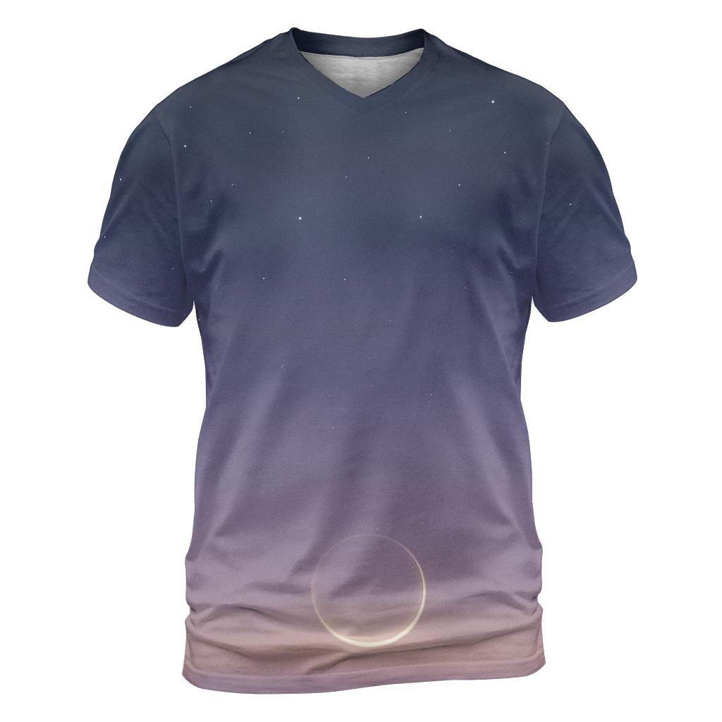 Galactic Dawn Whisper artistic all-over print tops