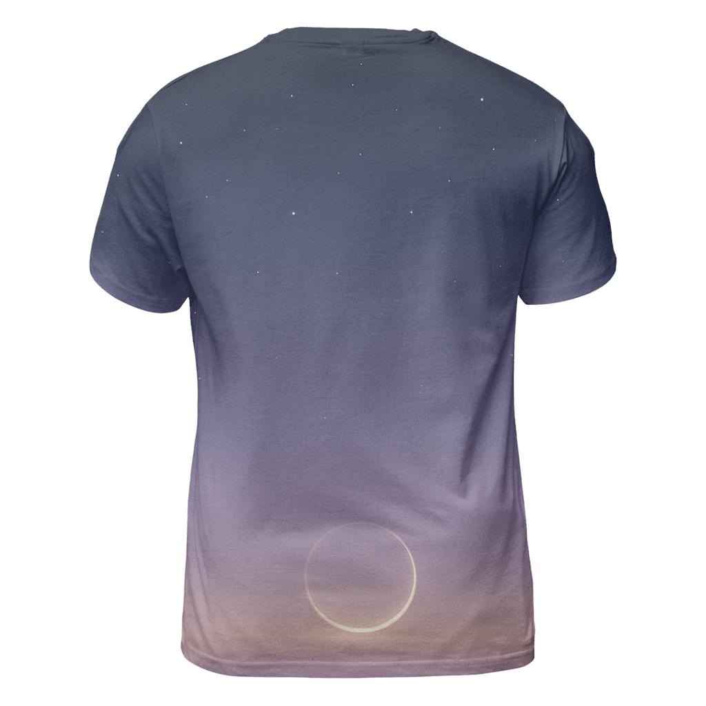 Galactic Dawn Whisper artistic all-over print tops