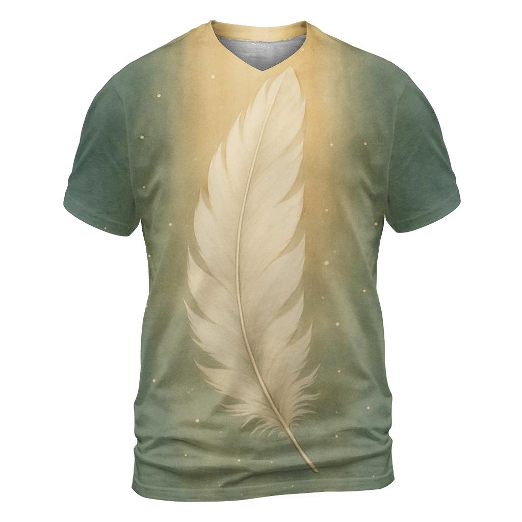 Feathered Light Descent designer pattern shirts