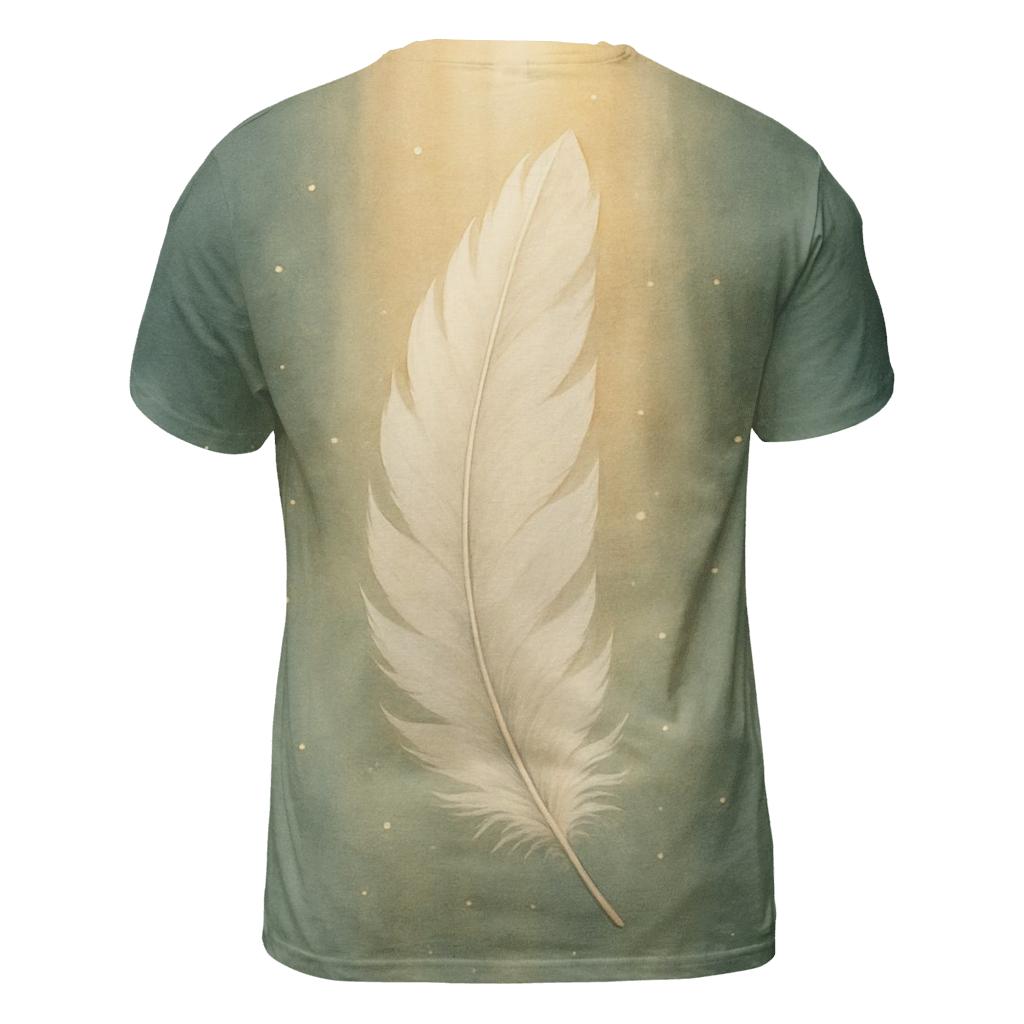 Feathered Light Descent designer pattern shirts