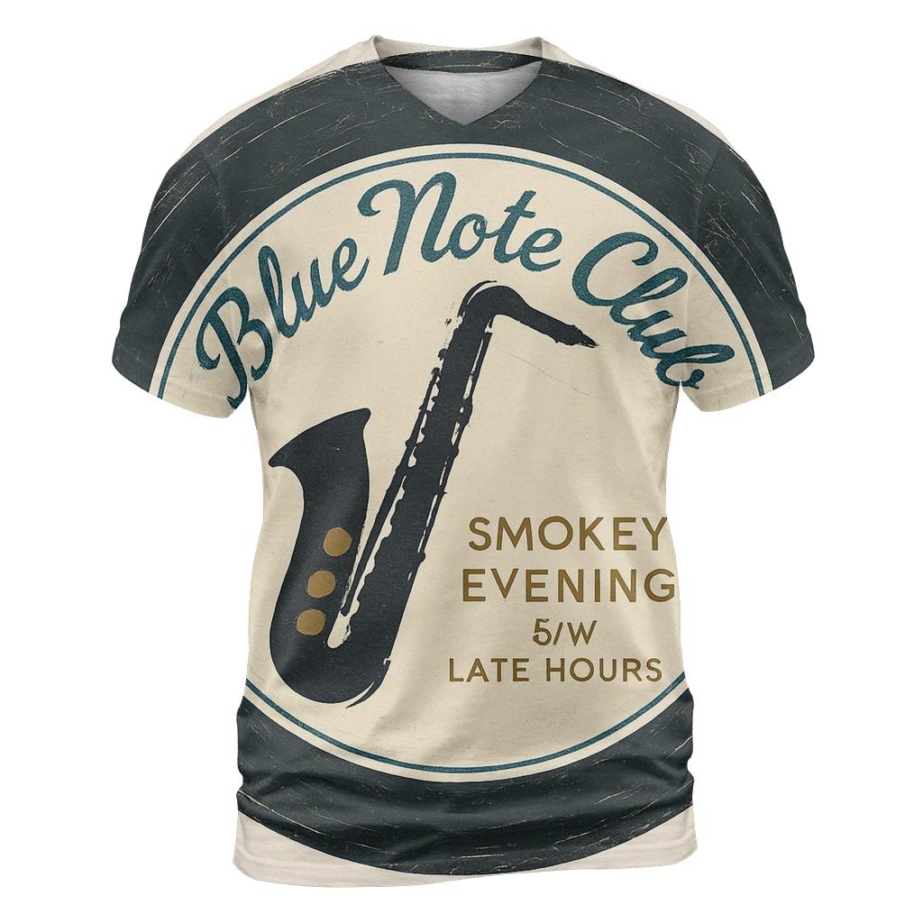 Old Studio Jazz Club Record Label designer pattern shirts