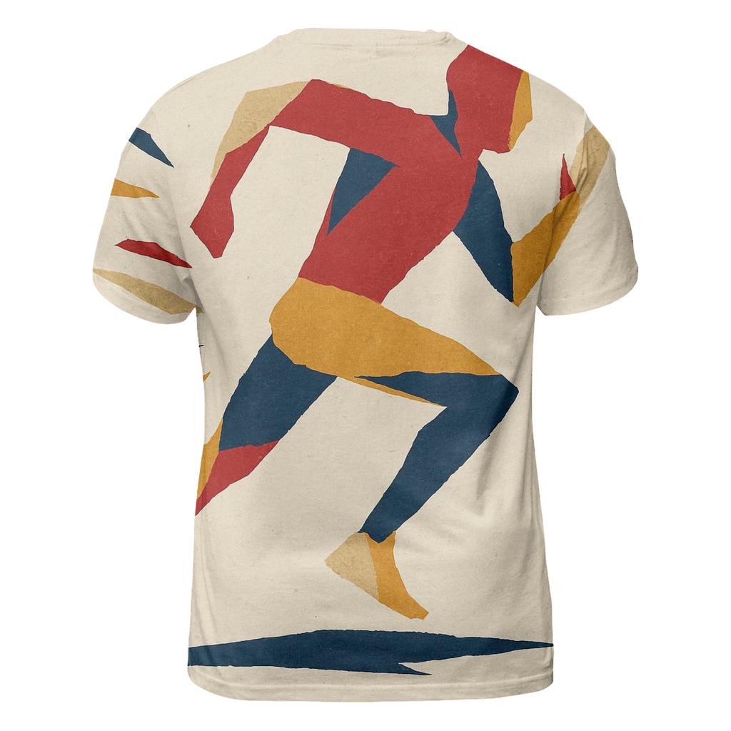 Kinetic Paper Collage Runner personalized full print shirts