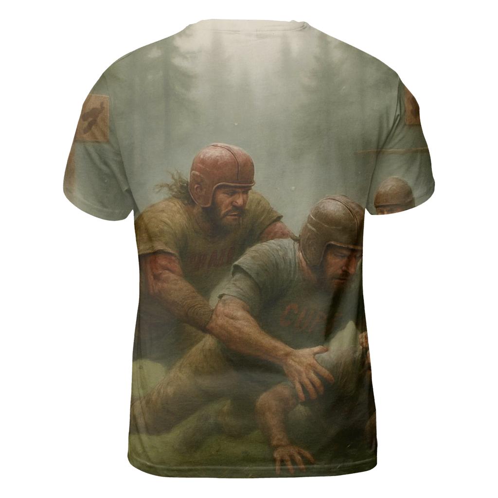 Forest Mist Gridiron Braves Against Cubs statement graphic shirts