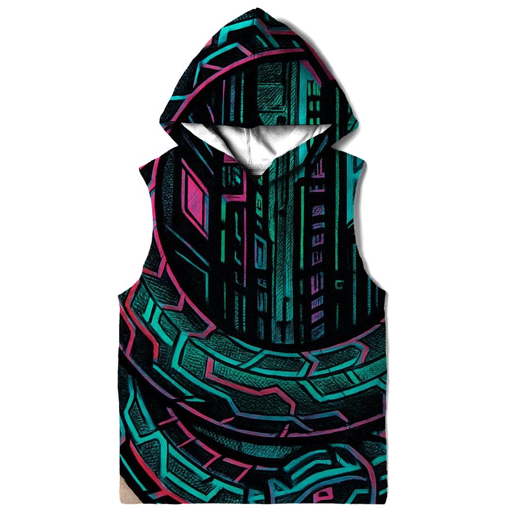Neon Alley Cyber Ouroboros hoodie styles