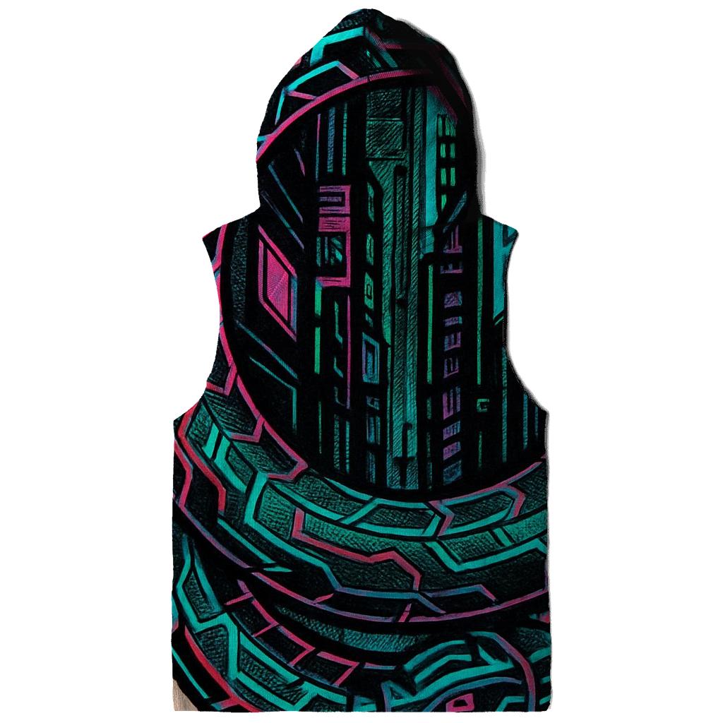 Neon Alley Cyber Ouroboros hoodie styles