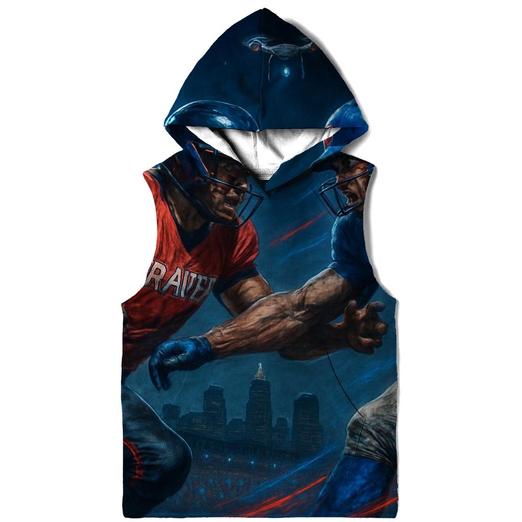 Skyline Battle Under Stadium Lights Braves And Cubs lightweight hoodies