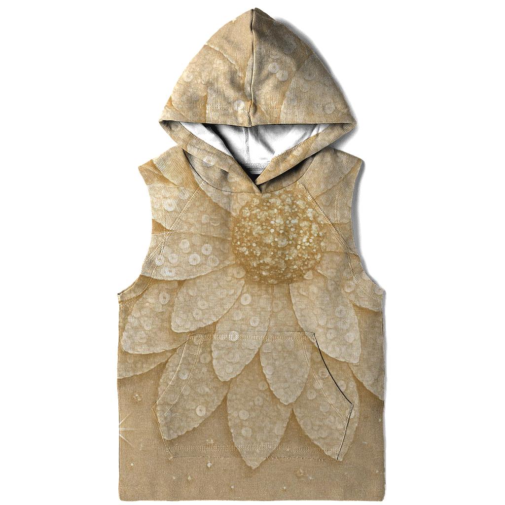 Champagne Sequin Bloom lightweight hoodies