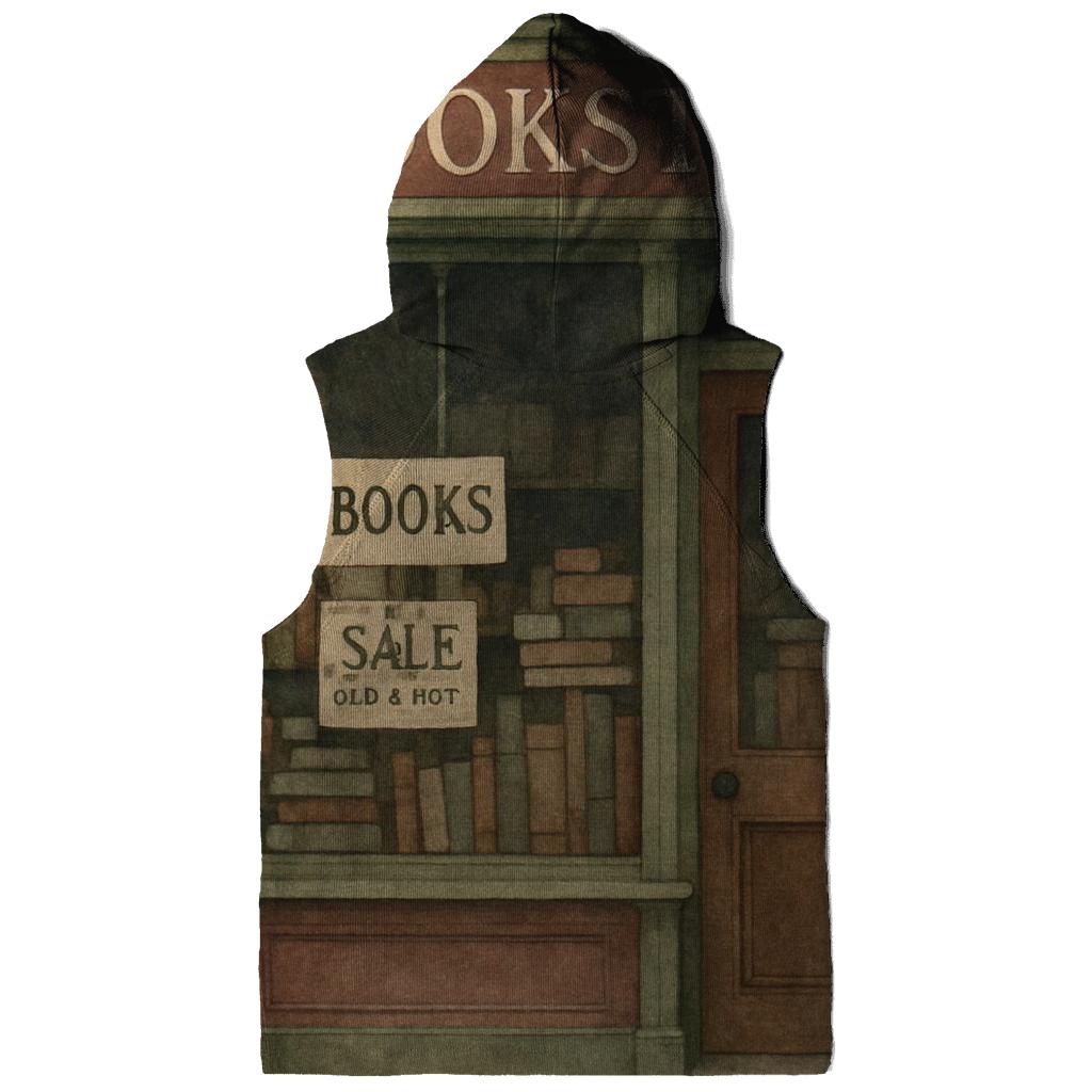 Vintage Bookstore Window Display designer hoodies