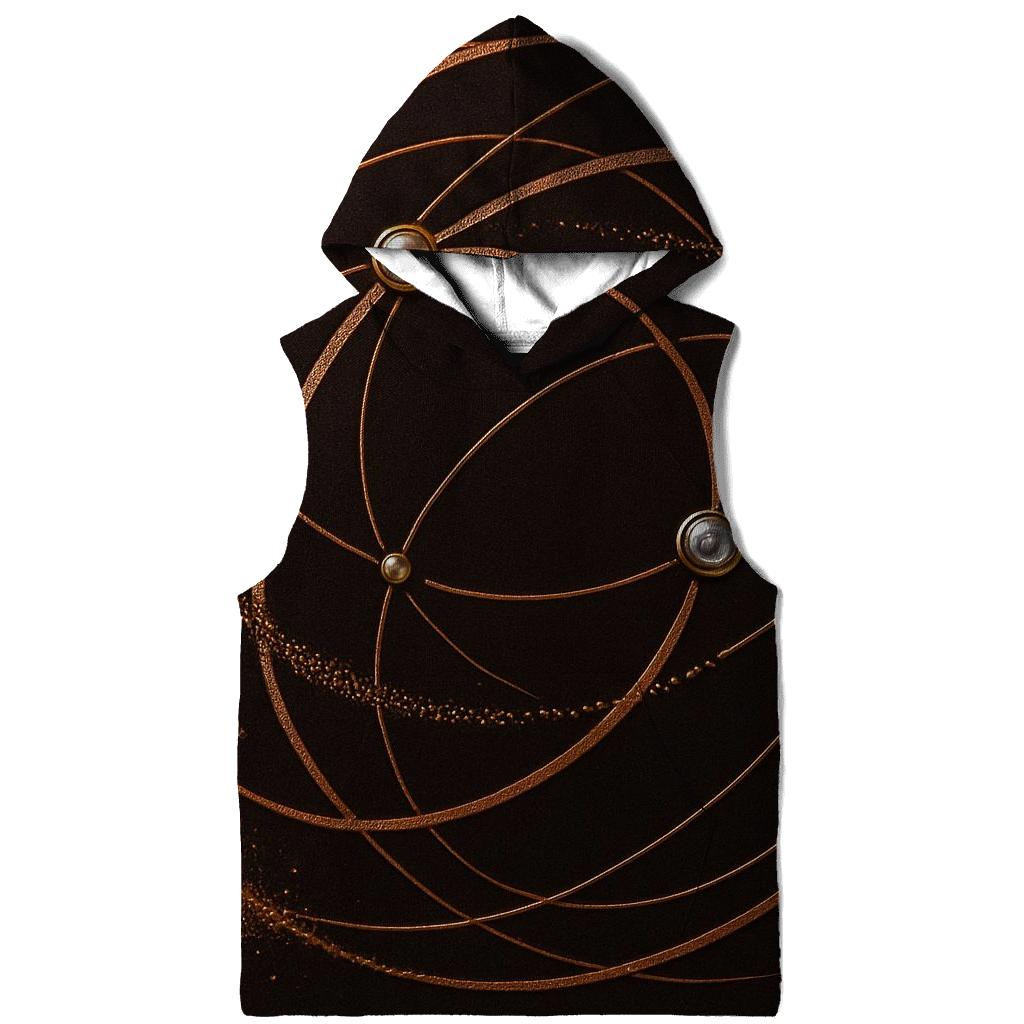 Copper Stardust Orbit designer hoodies